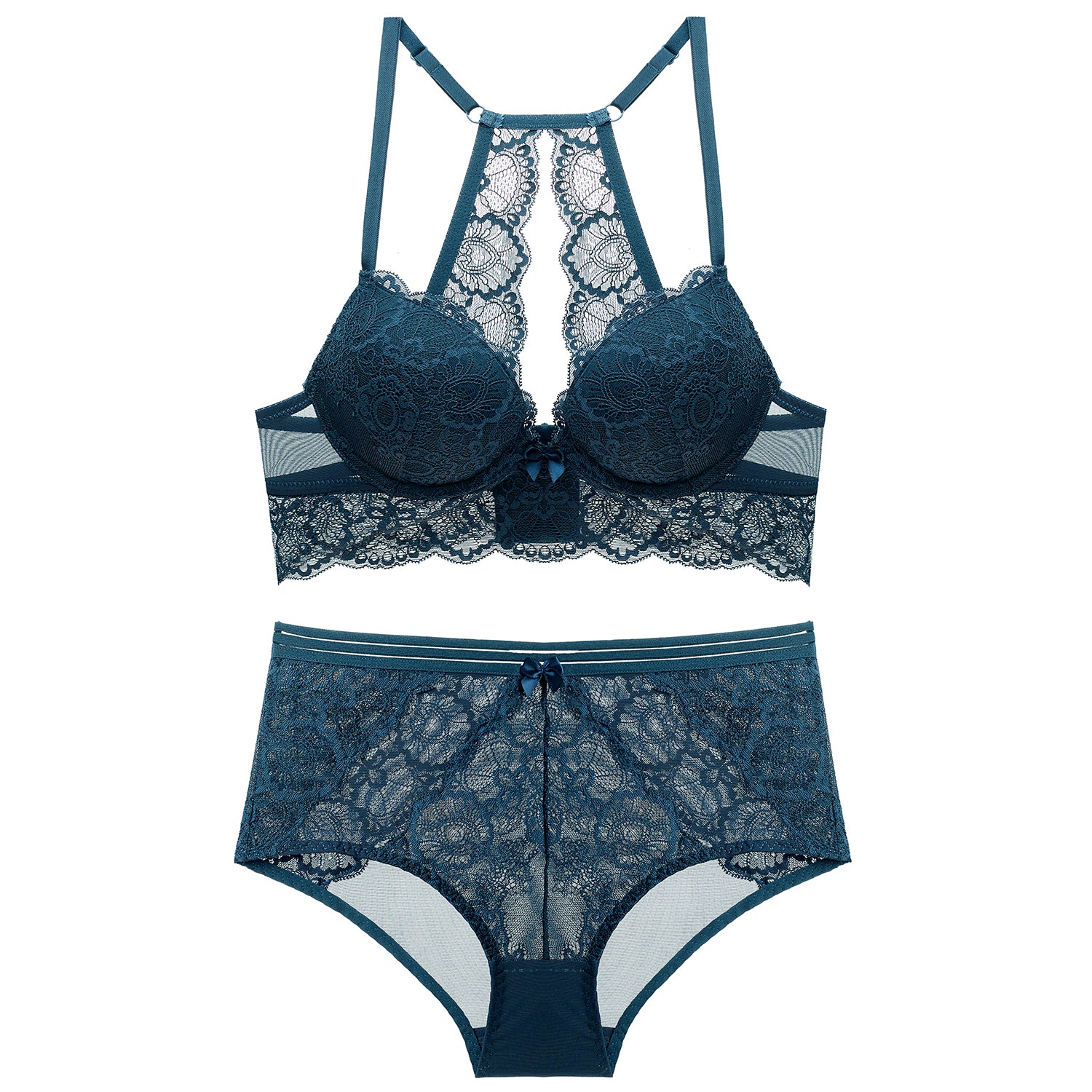 New Design Sexy Lace Push Up Lingerie Set - sharpe elegance1 women-bra-and-panty-set, 