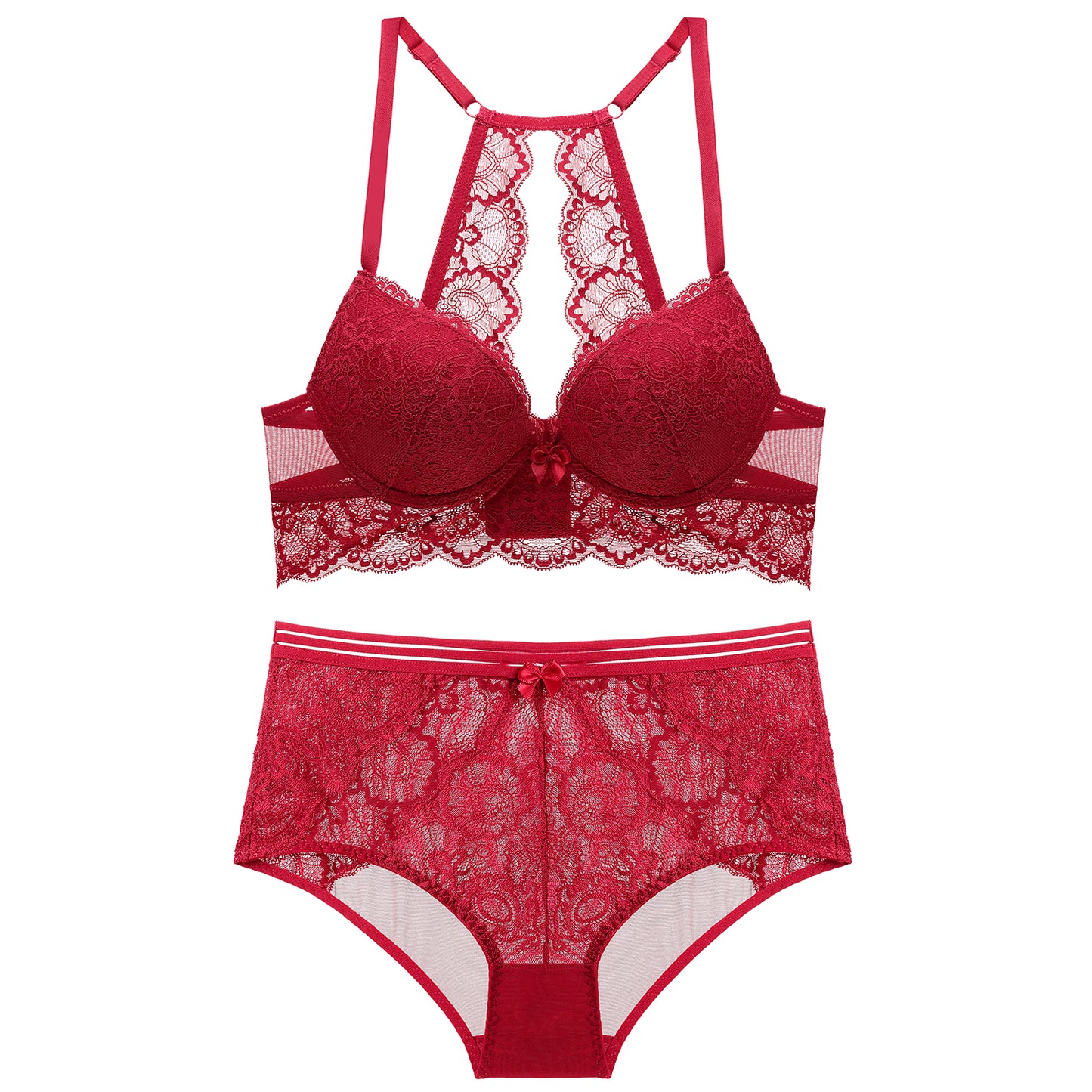 New Design Sexy Lace Push Up Lingerie Set - sharpe elegance1 women-bra-and-panty-set, 