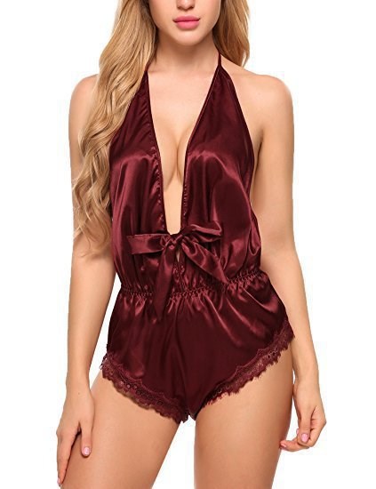 Backless Satin Onesie Sleepwear - sharpe elegance1 backless-satin-onesie-sleepwear, 